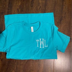 Teal Embroidered T-shirt TWL